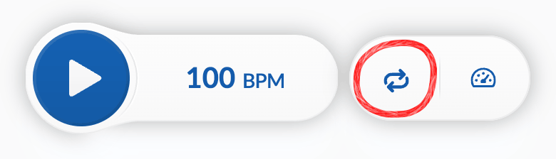 Rep-Limit button circled on phone