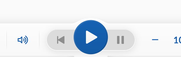 Play button in the playback bar